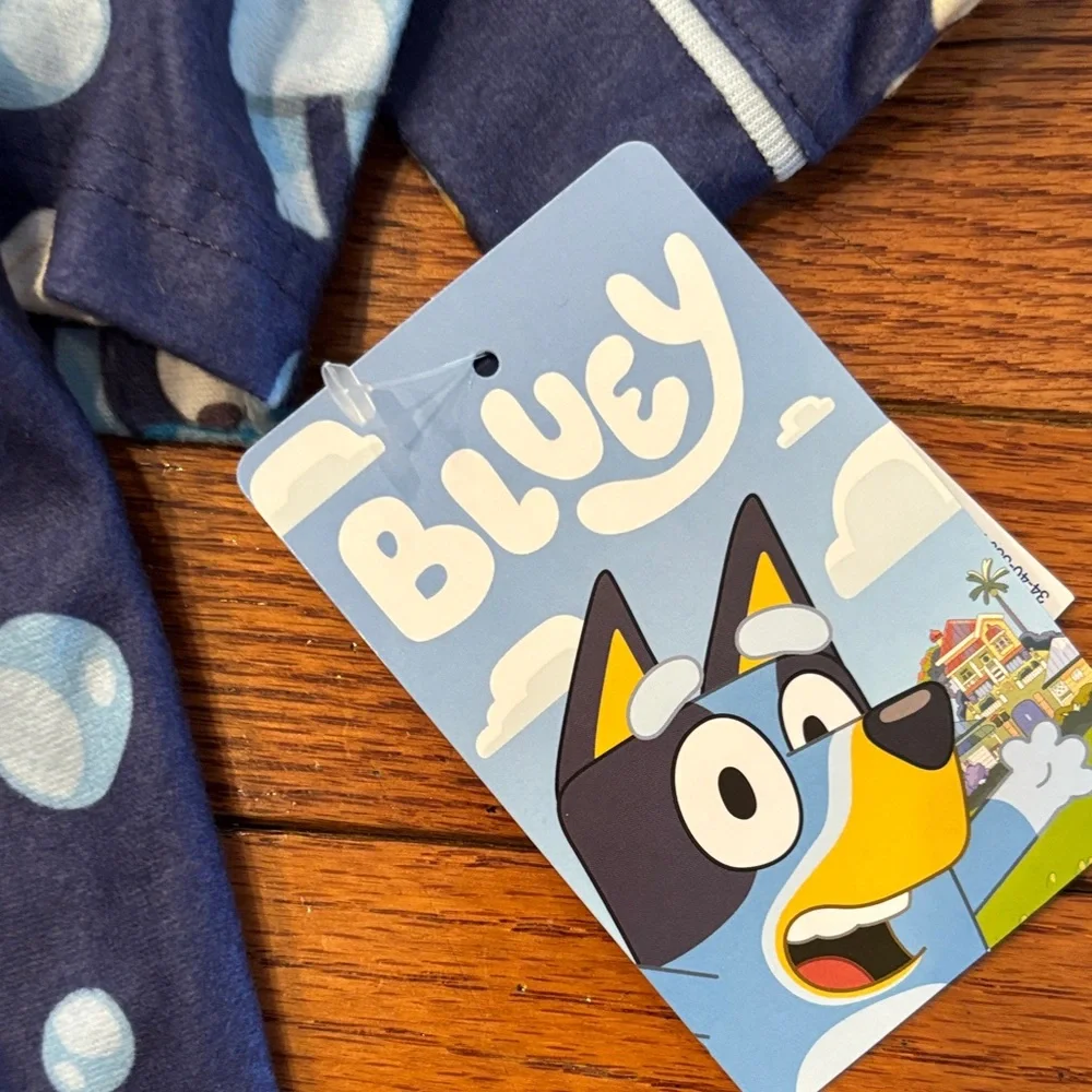 Bluey Kids Pajama Set - Navy Long Sleeve & Pants NWT